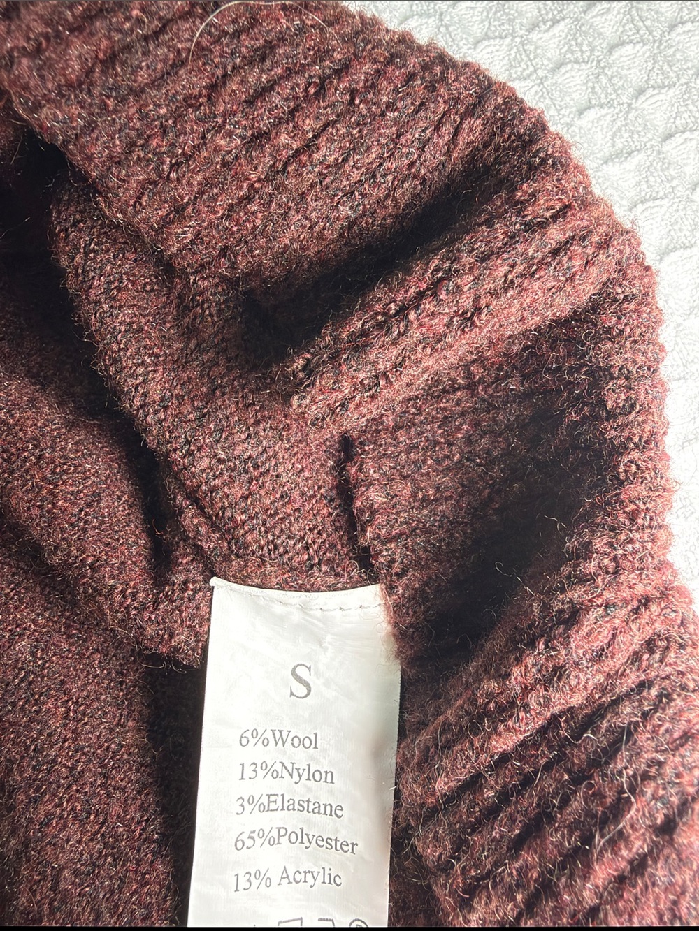 Brown Ruffle-Hem Button-Front Top size S - Picture 2 of 6